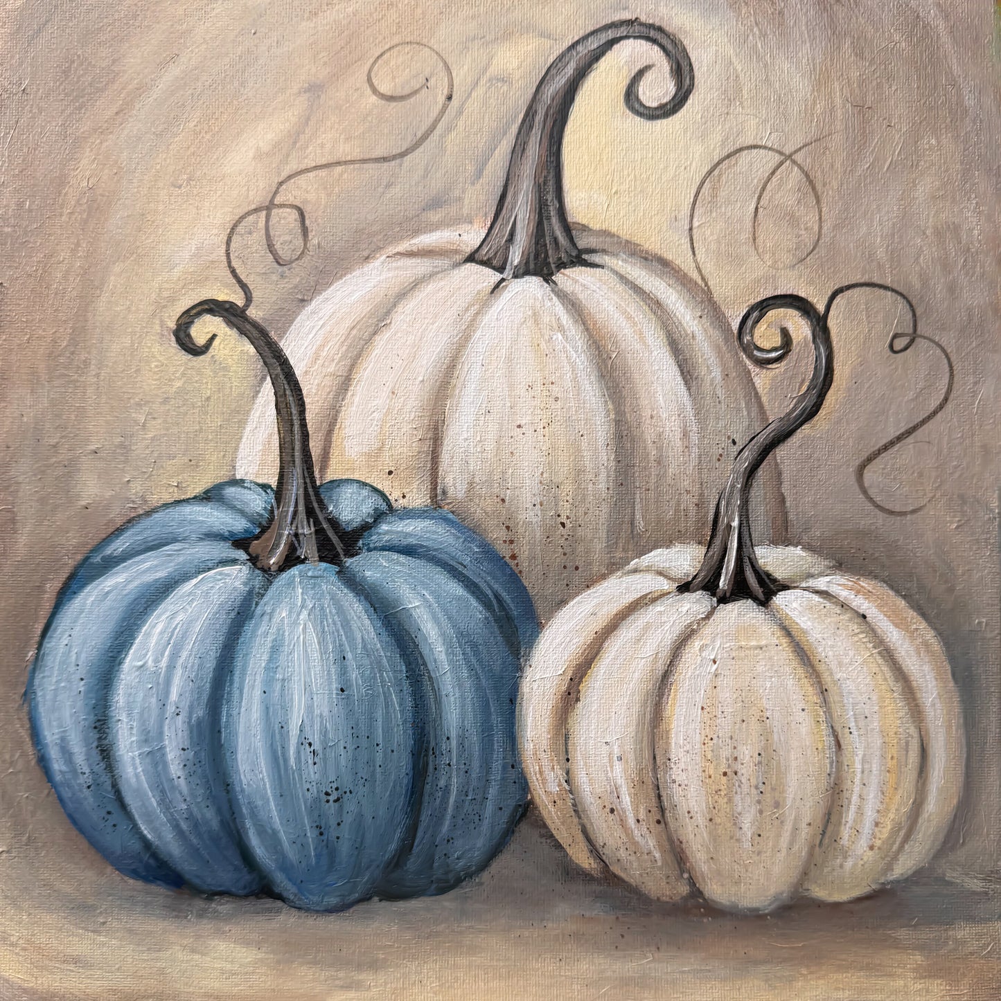 Tip Link - Blue and White Pumpkins