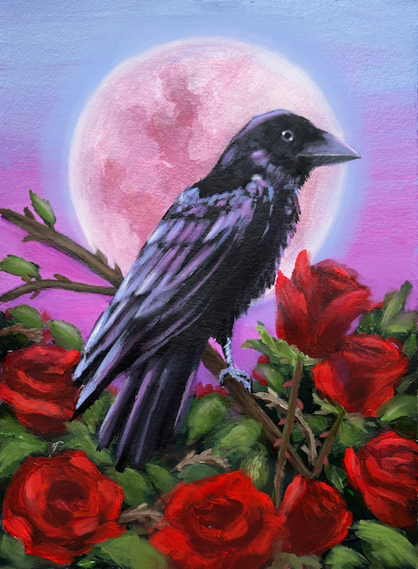 Raven and Roses