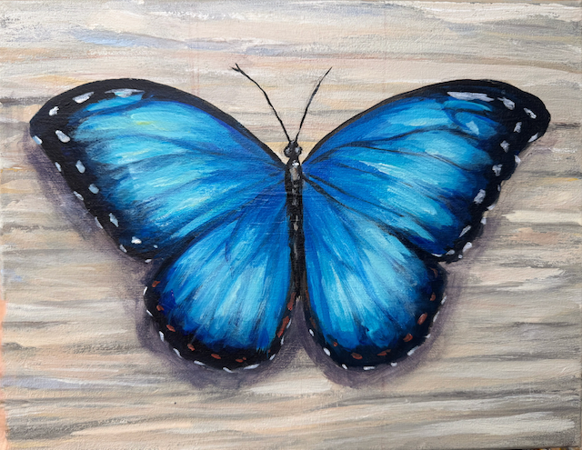Tip Link - Blue Morpho Butterfly