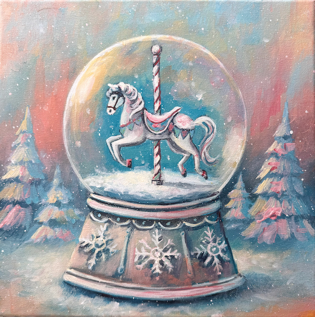 Carousel Snow Globe