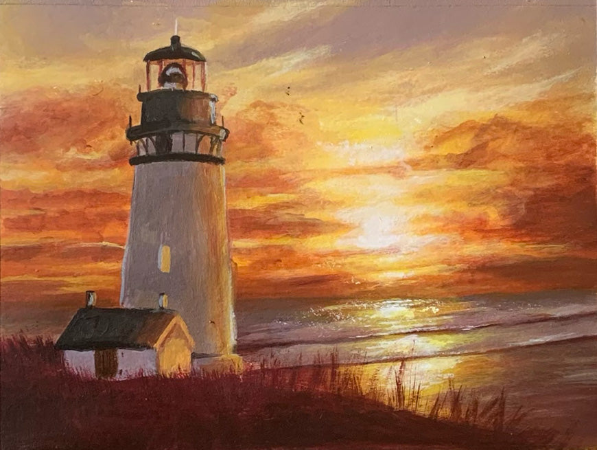 Lighthouse at Sunset