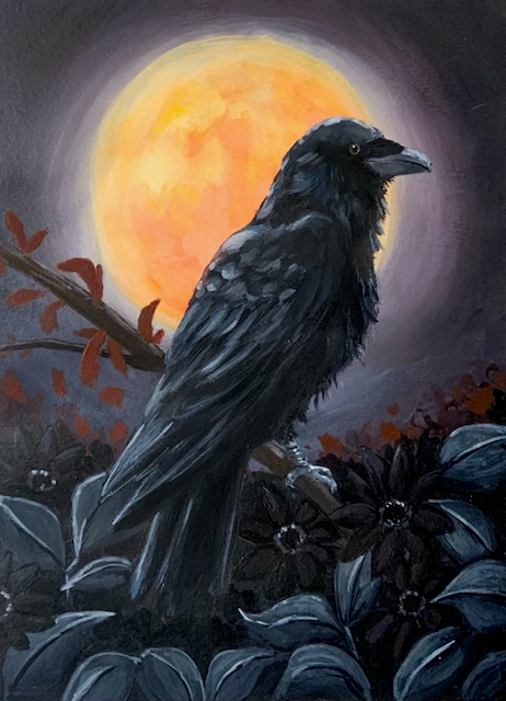 Blood Moon Raven