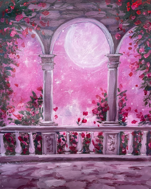 Romantic Castle Balcony