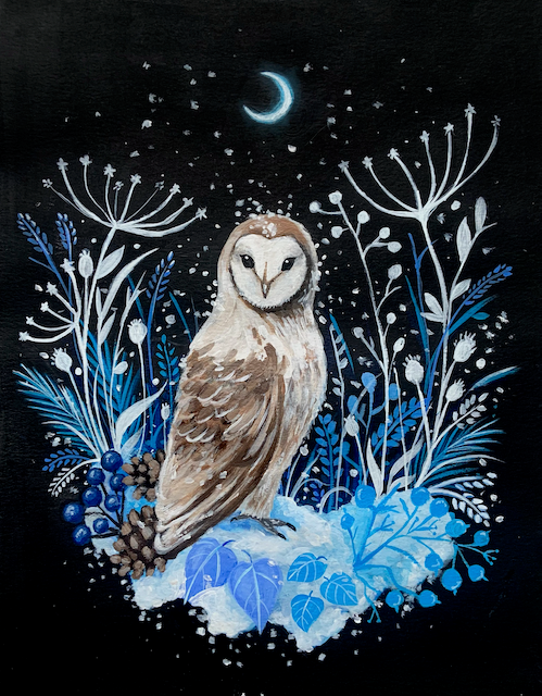 Winter Black Botanical