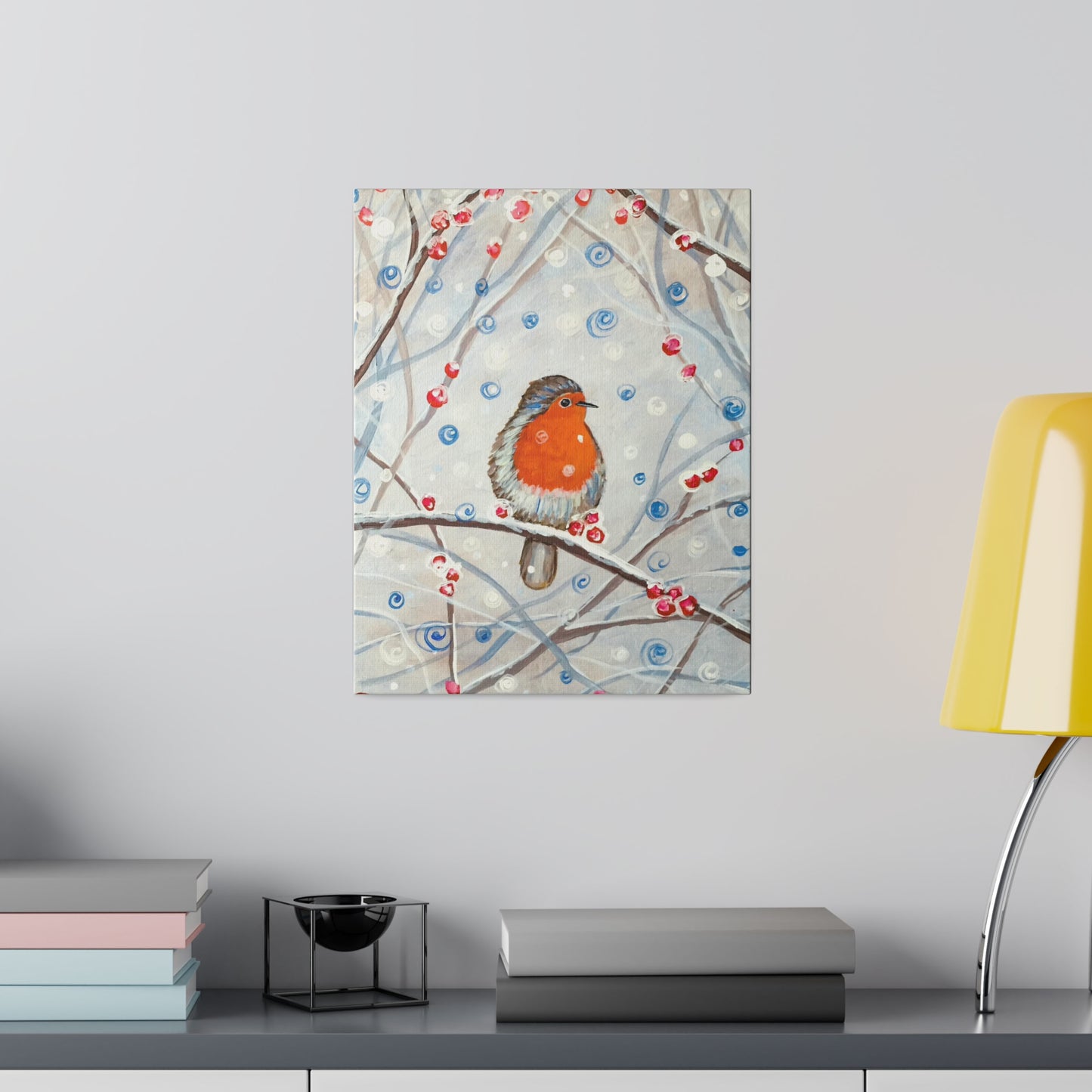 Winter Bird | Matte Canvas, Stretched