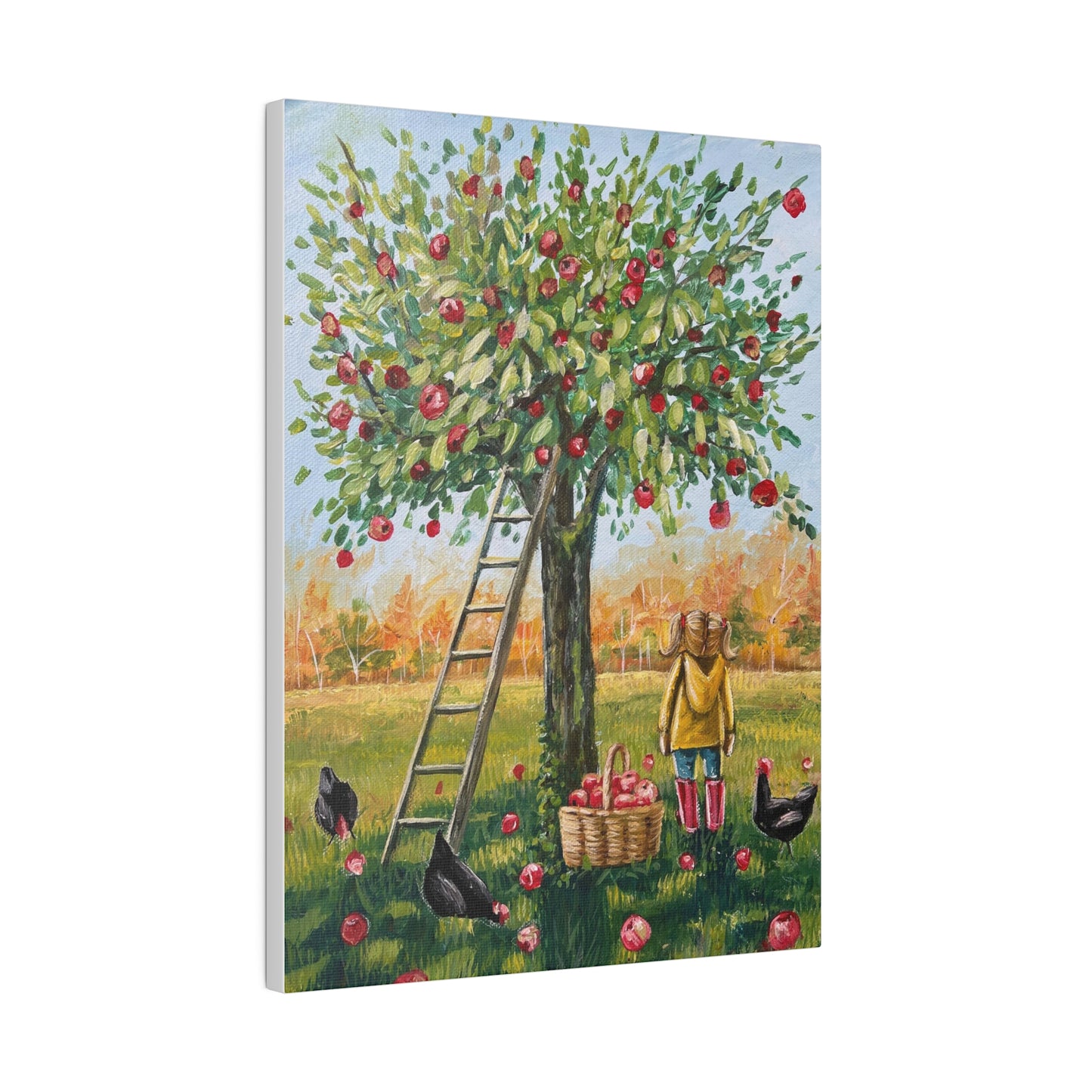 Apple Picking | Matte Canvas, Stretched