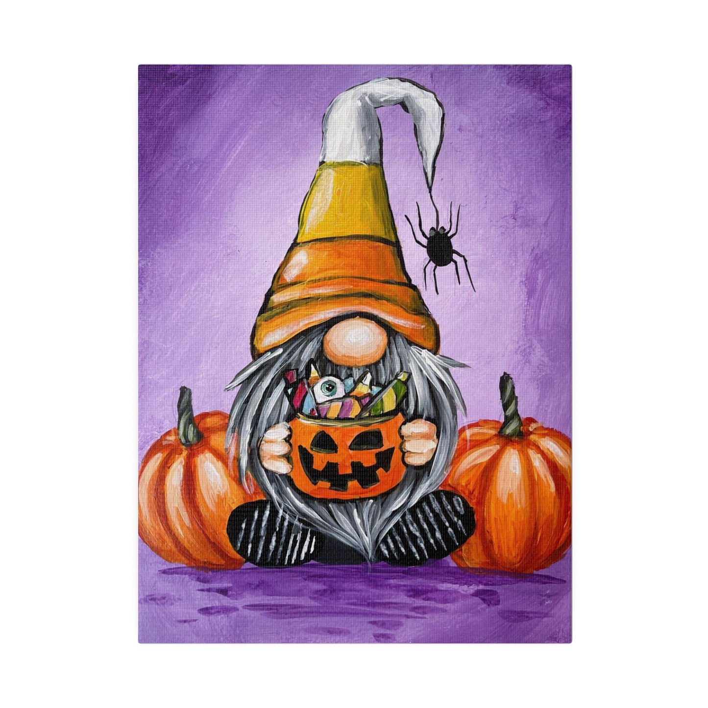 Candy Corn Gnome | Matte Canvas, Stretched