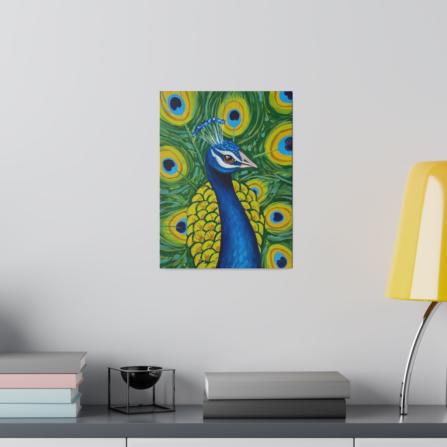 Pretty as a Peacock | Matte Canvas, Stretched
