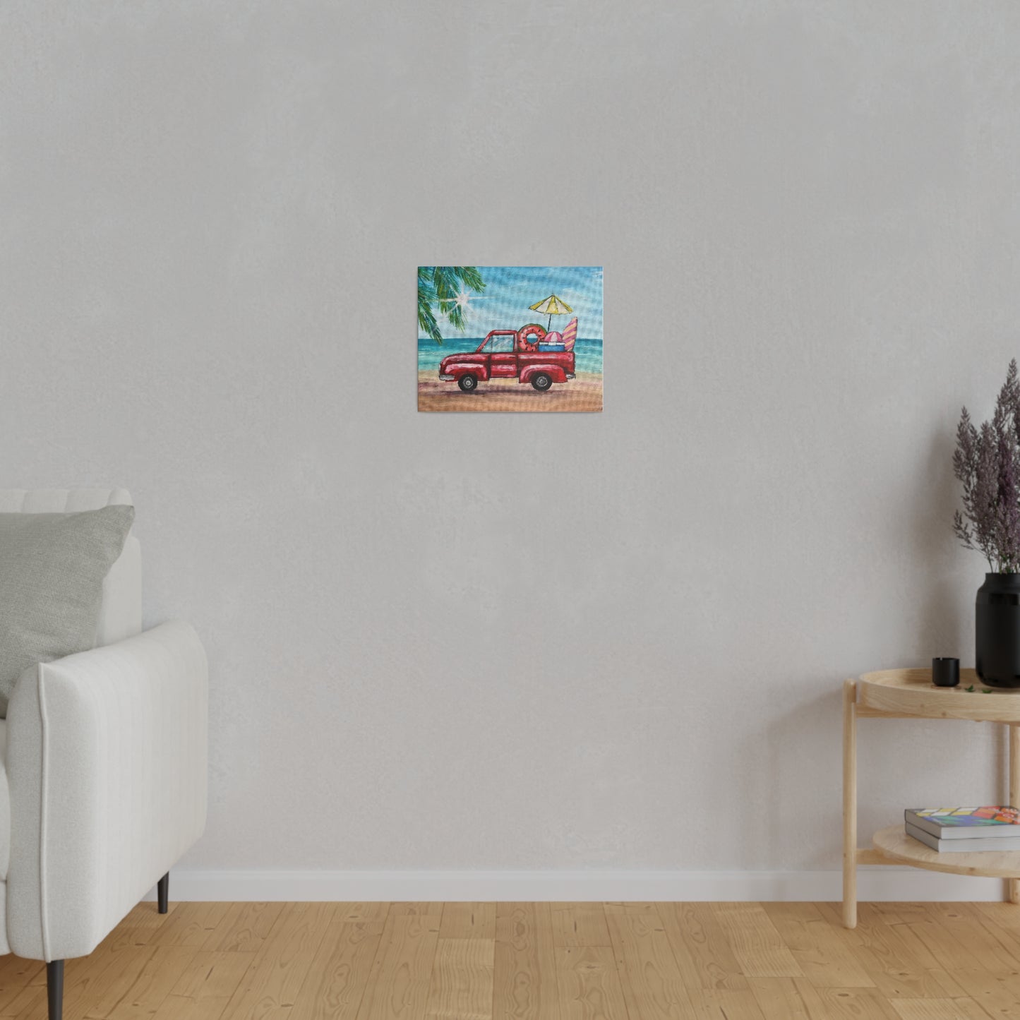 Beach Truck | Matte Canvas, Stretched
