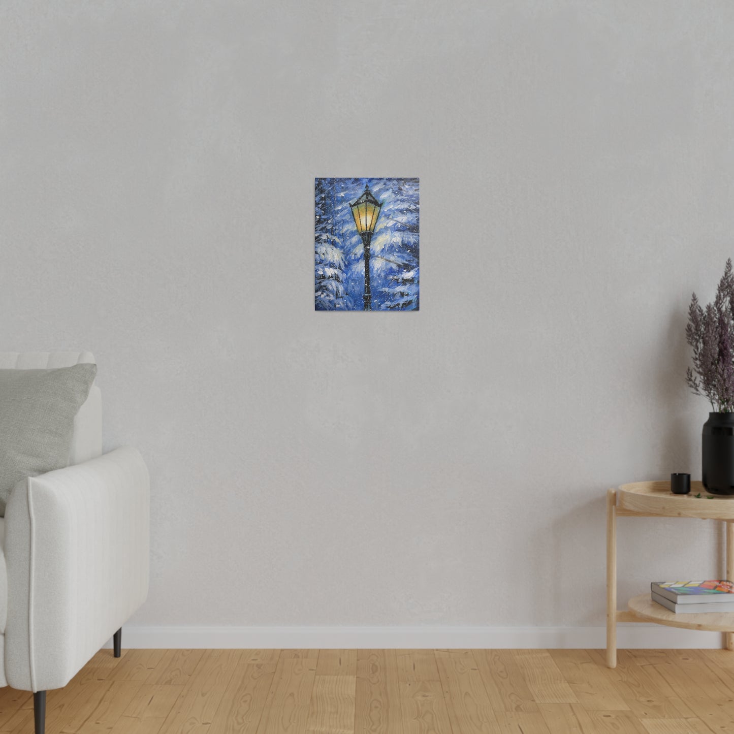 Winter Lamp Post | Matte Canvas, Stretched