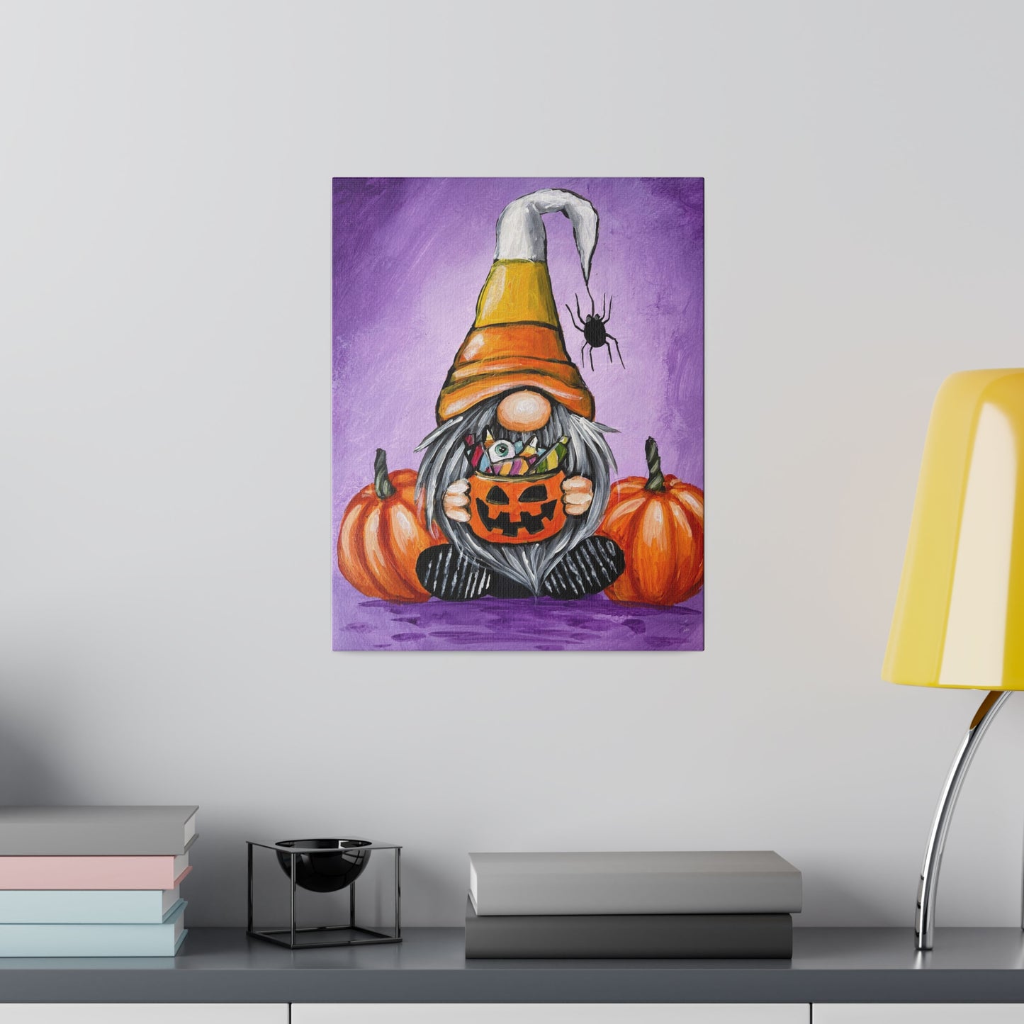 Candy Corn Gnome | Matte Canvas, Stretched