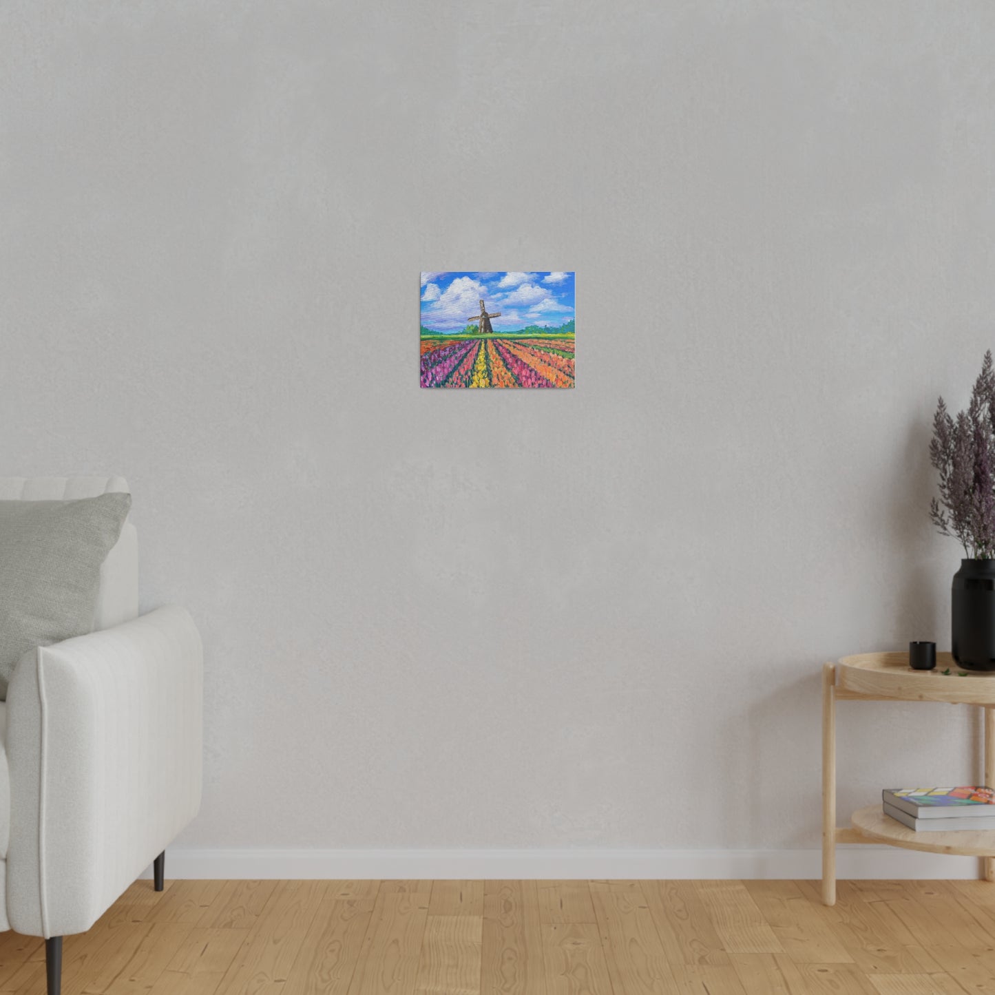 Netherlands Tulip Fields | Matte Canvas, Stretched