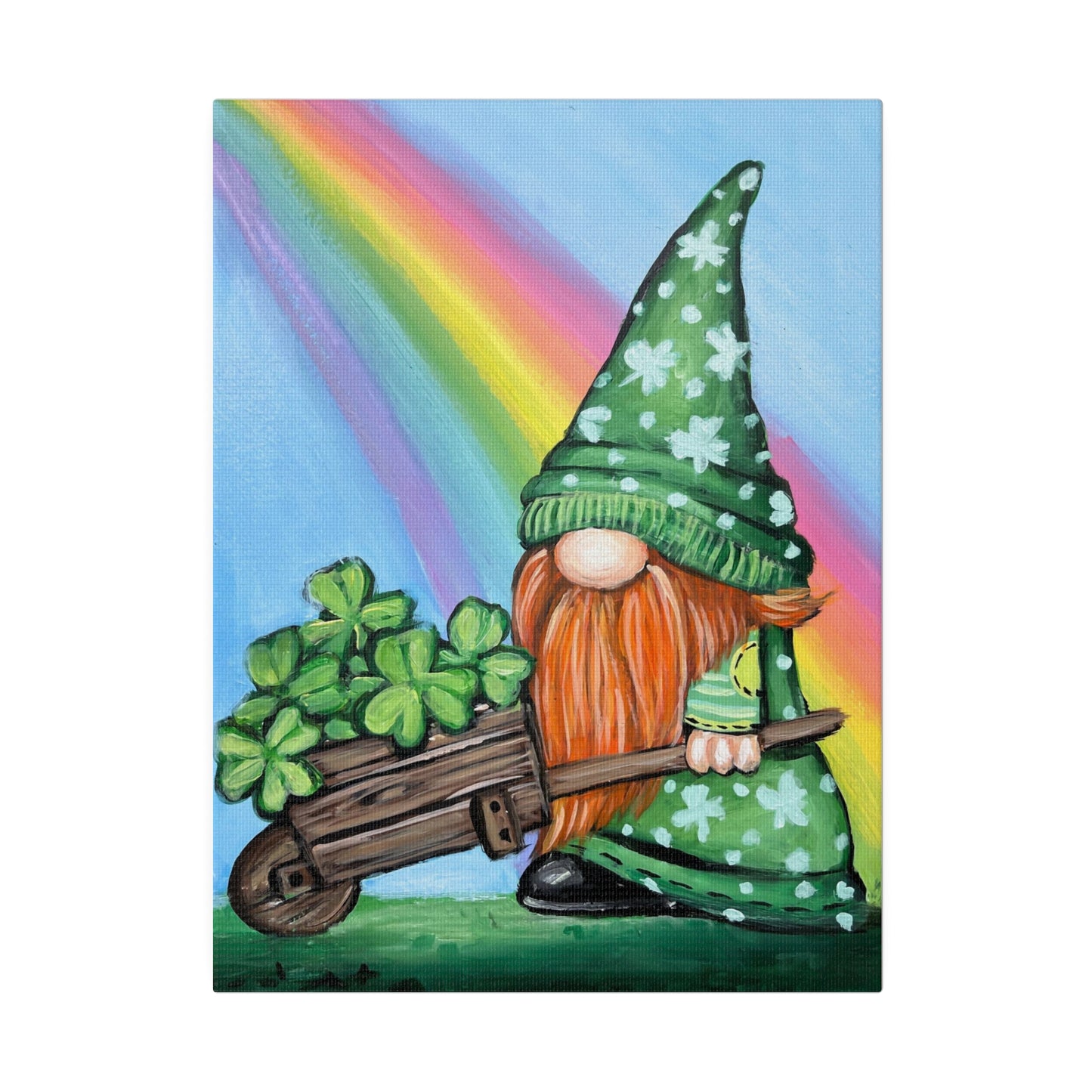 Shamrock Gnome | Matte Canvas, Stretched
