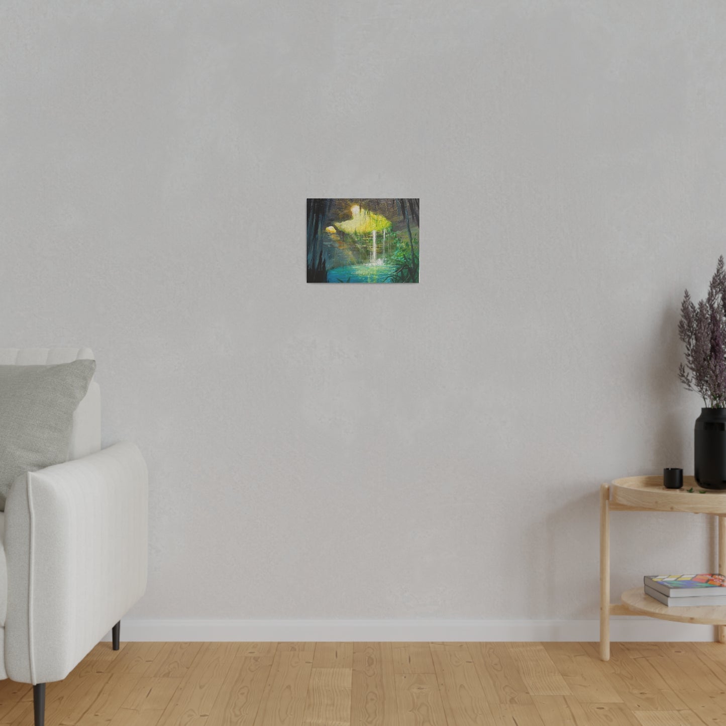 Secluded Cave | Matte Canvas, Stretched