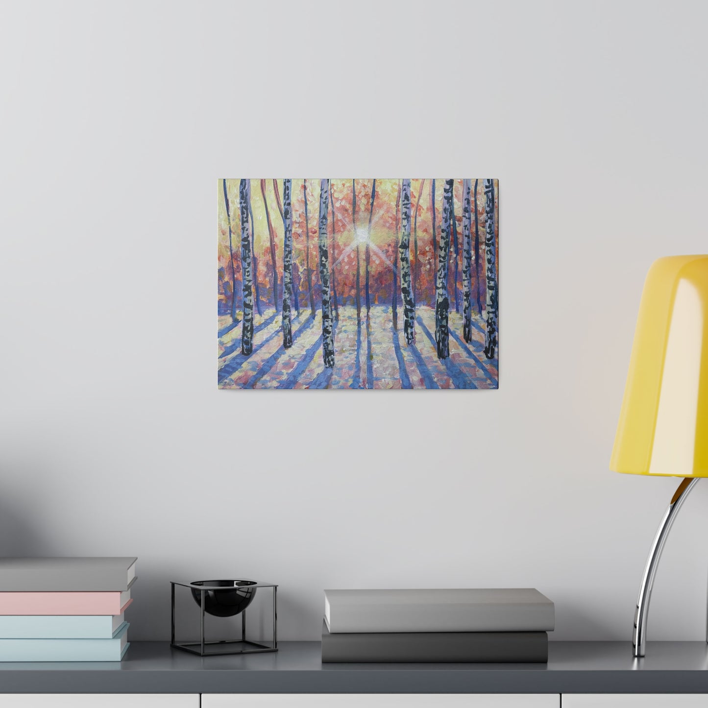 Winter Birch | Matte Canvas, Stretched
