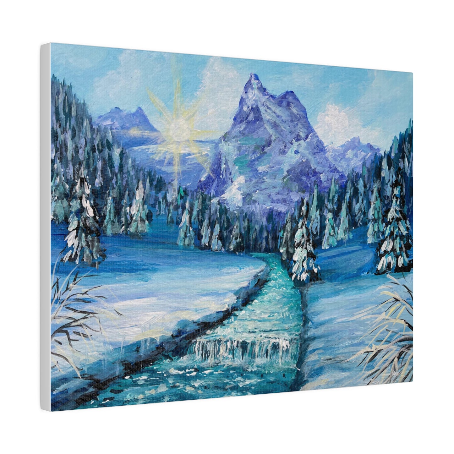 Swiss Alps | Matte Canvas, Stretched