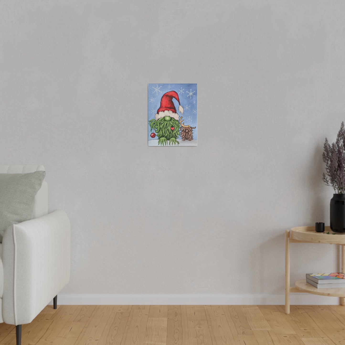 Grinchy Gnome | Matte Canvas, Stretched