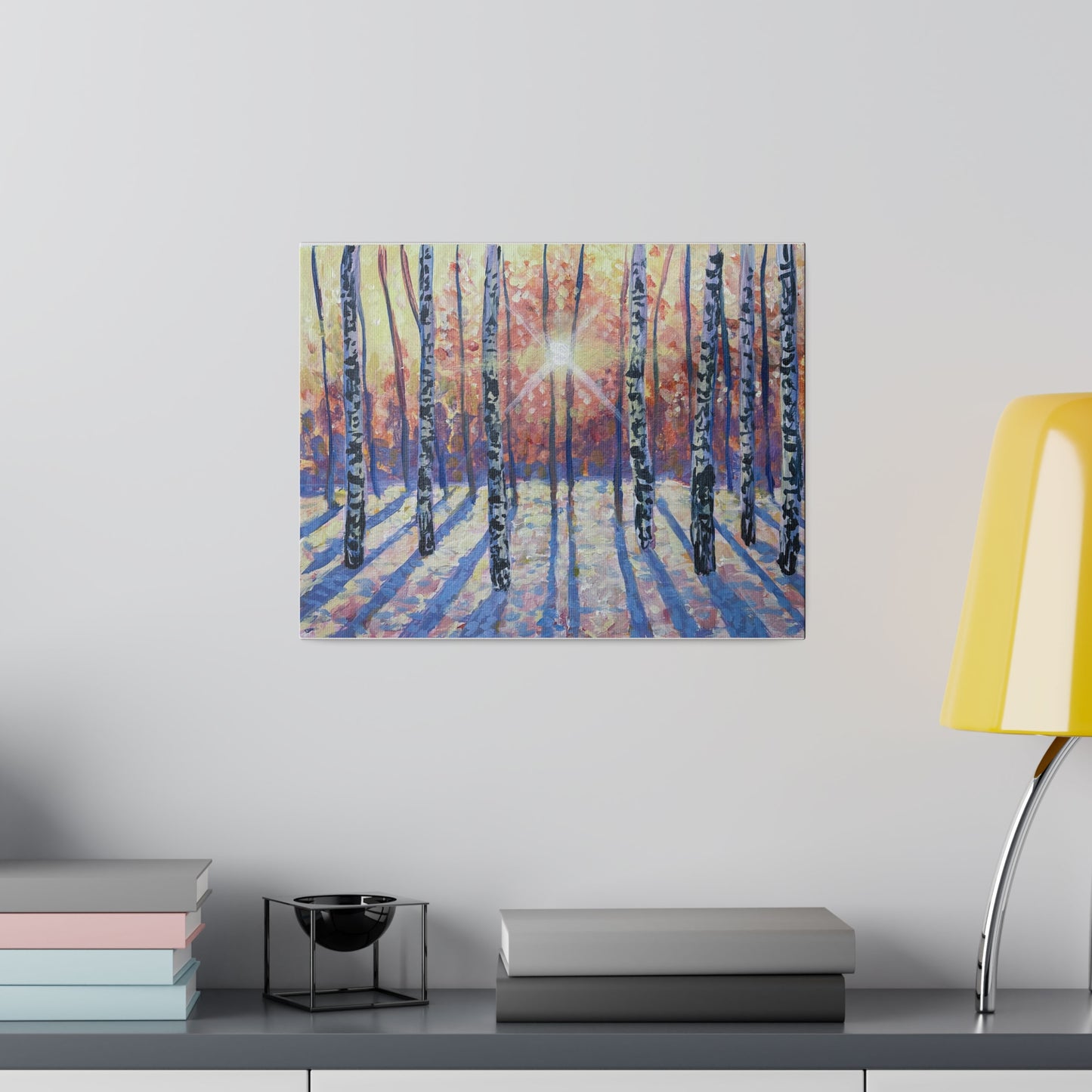 Winter Birch | Matte Canvas, Stretched