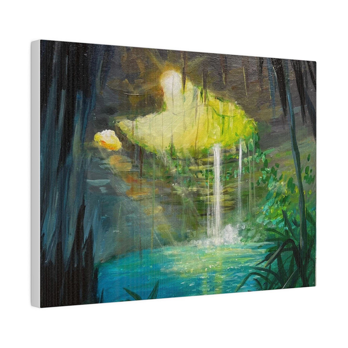 Secluded Cave | Matte Canvas, Stretched