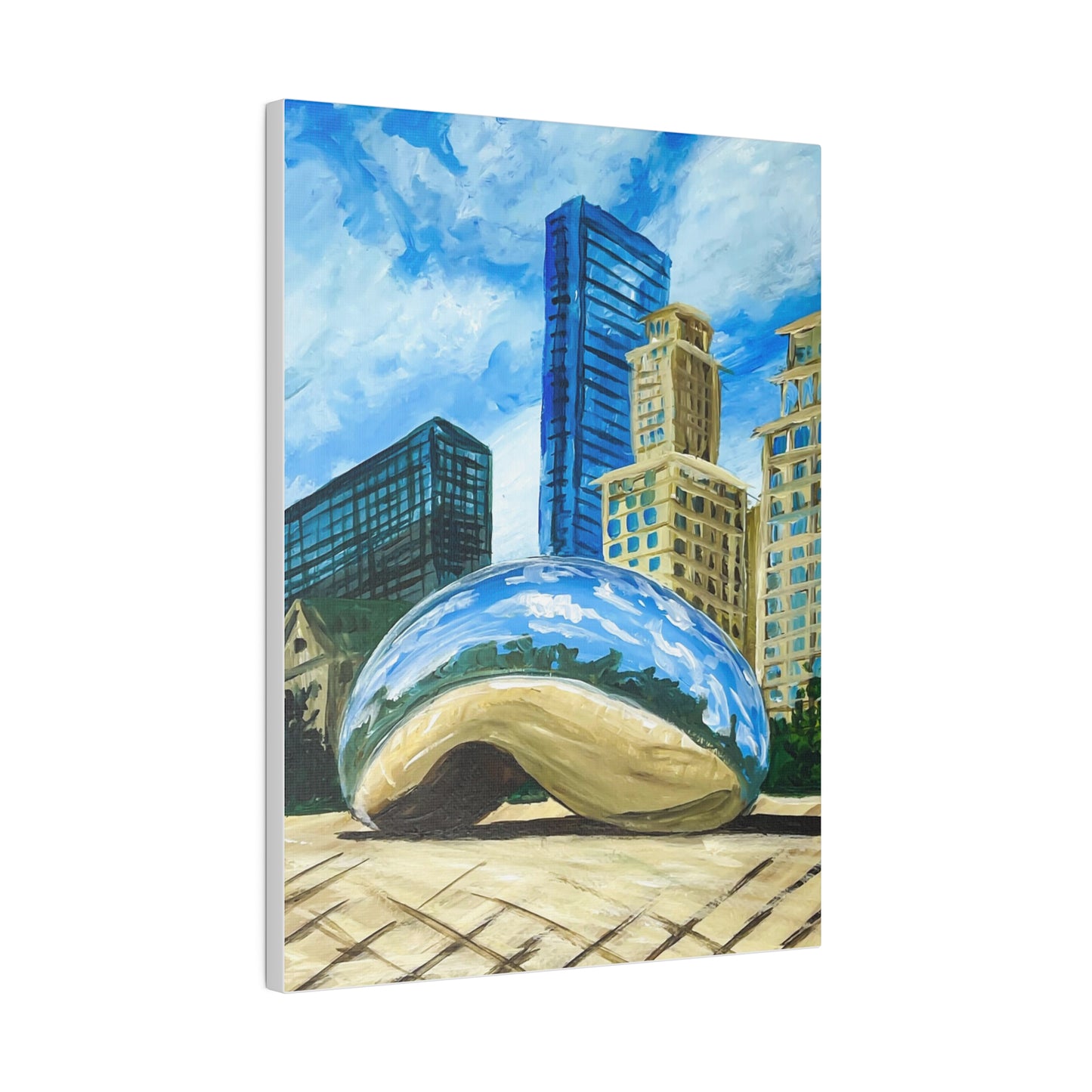 Chicago - The Bean (Cloud Gate) | Matte Canvas, Stretched