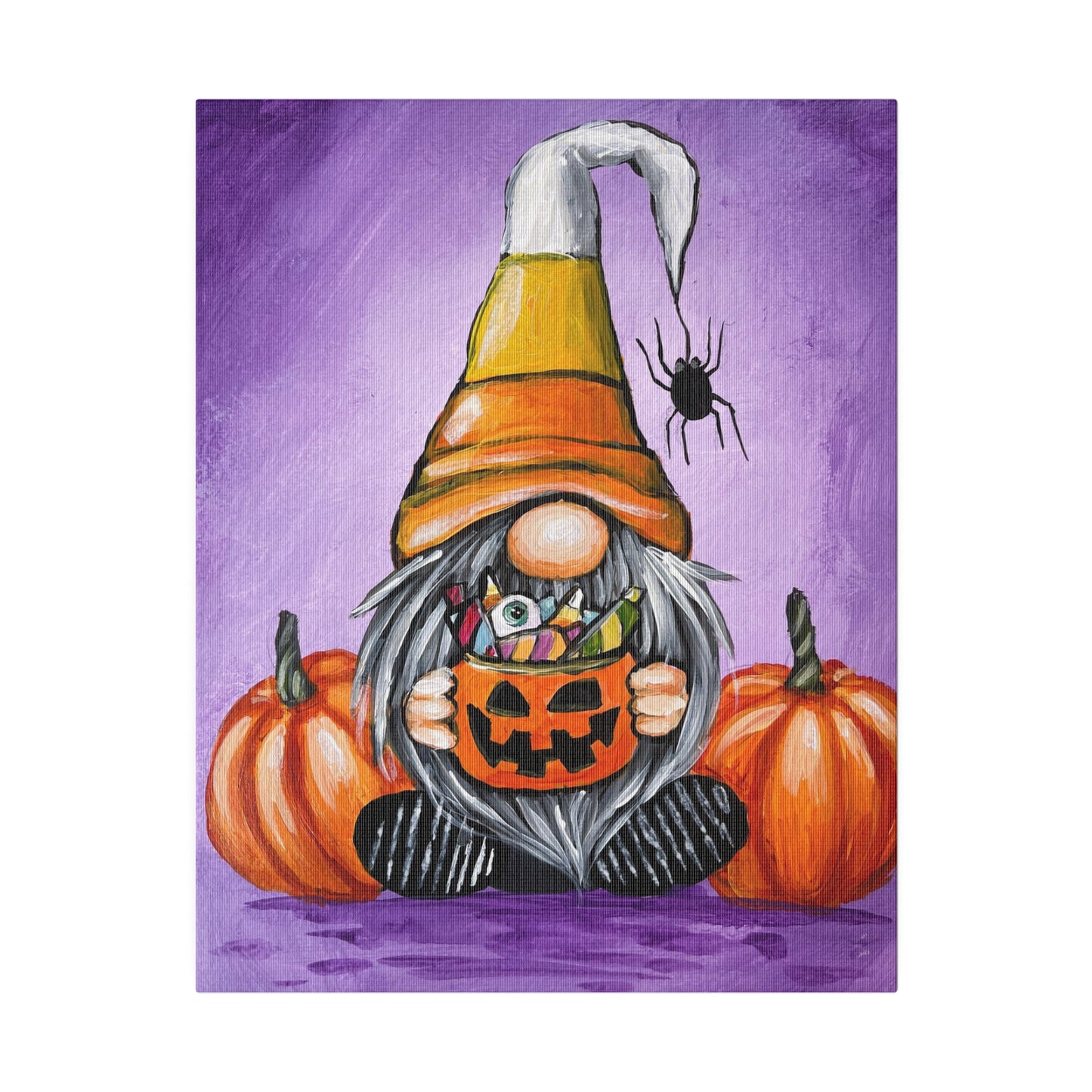 Candy Corn Gnome | Matte Canvas, Stretched