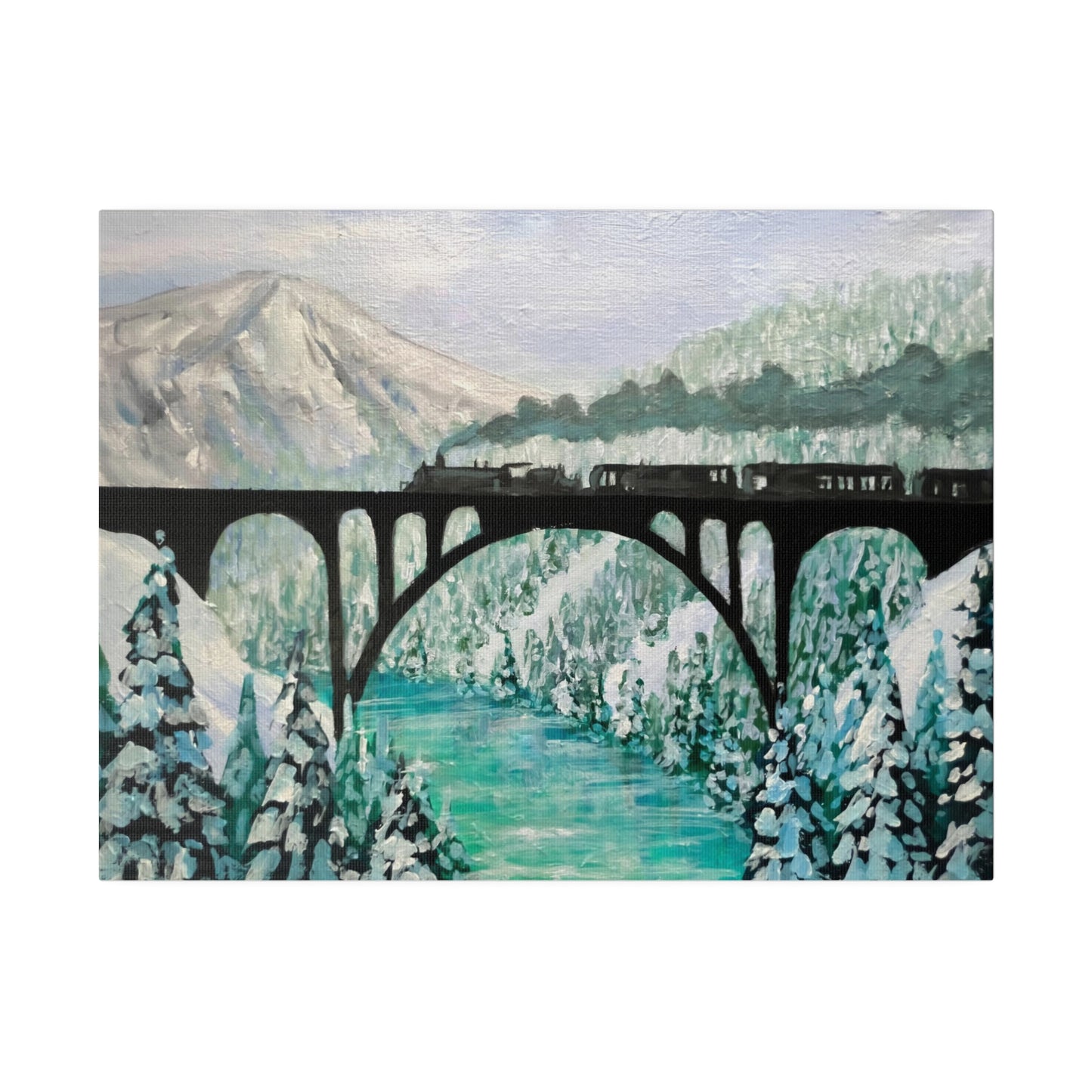 Glacier Express | Matte Canvas, Stretched