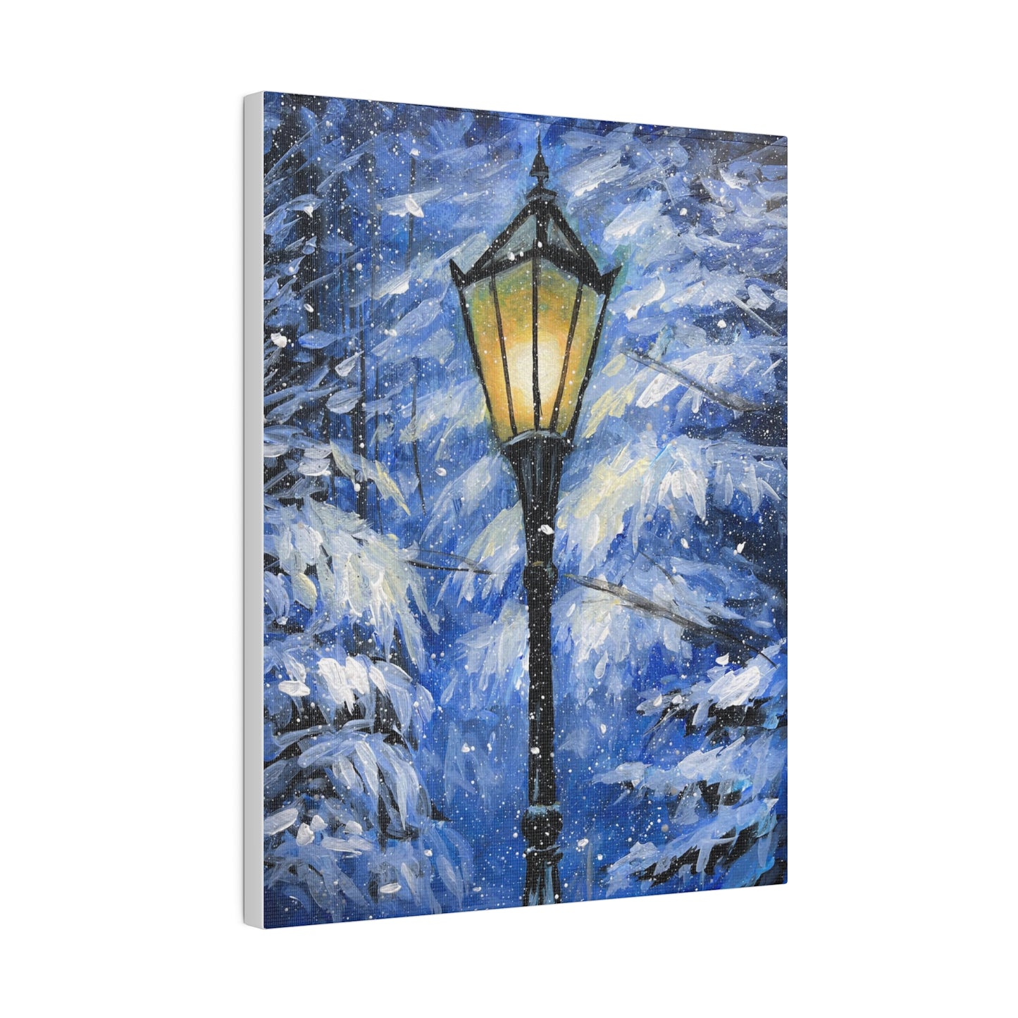 Winter Lamp Post | Matte Canvas, Stretched