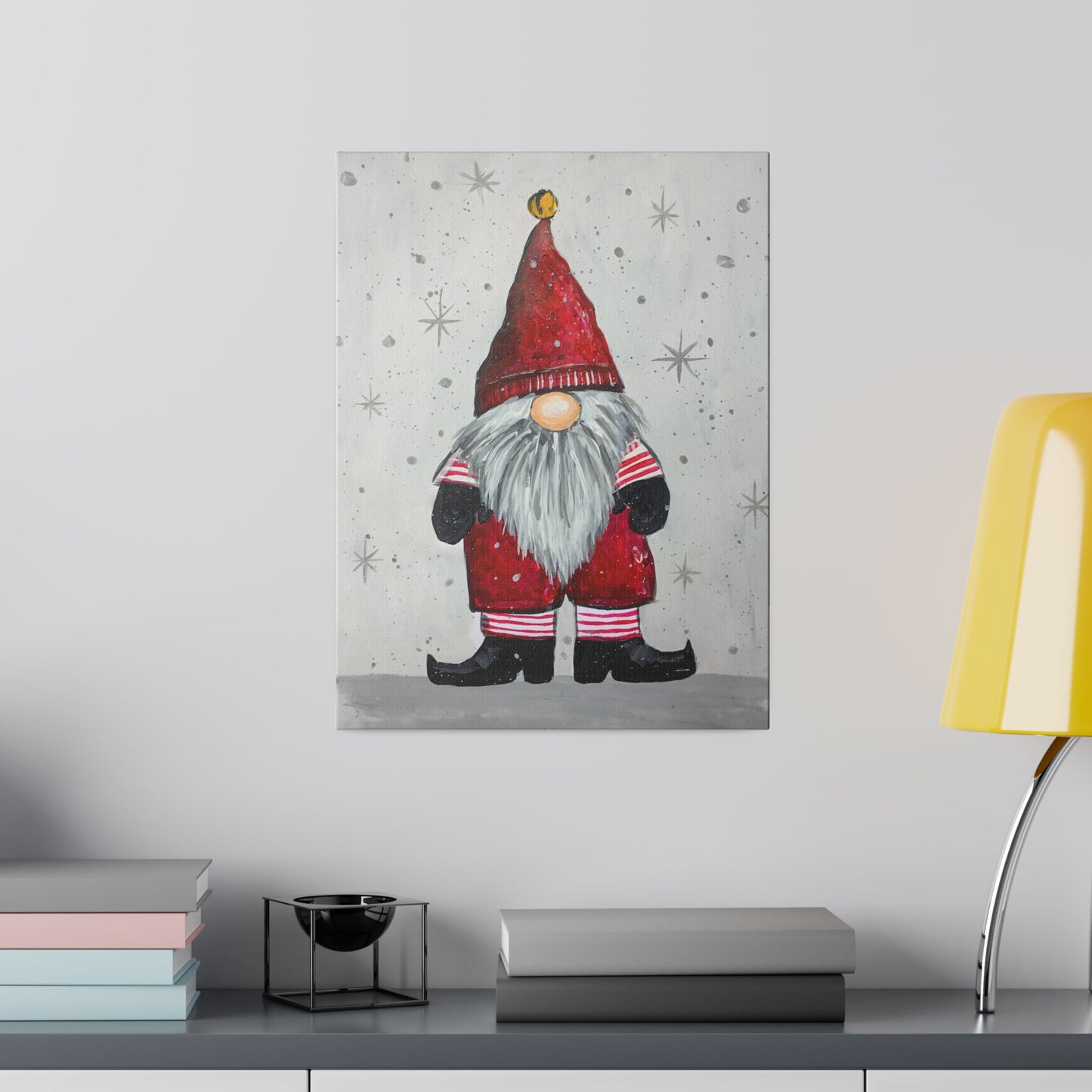 Christmas Gnome - Red | Matte Canvas, Stretched