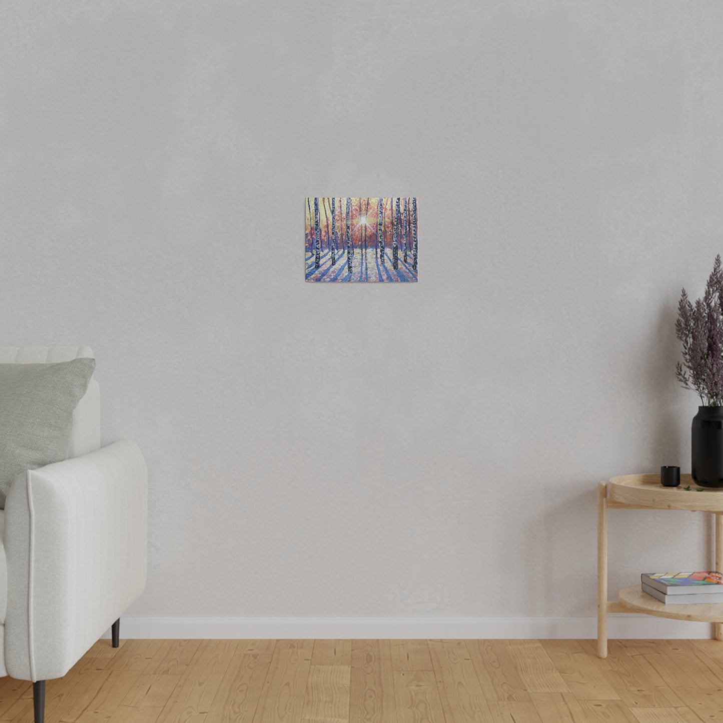 Winter Birch | Matte Canvas, Stretched