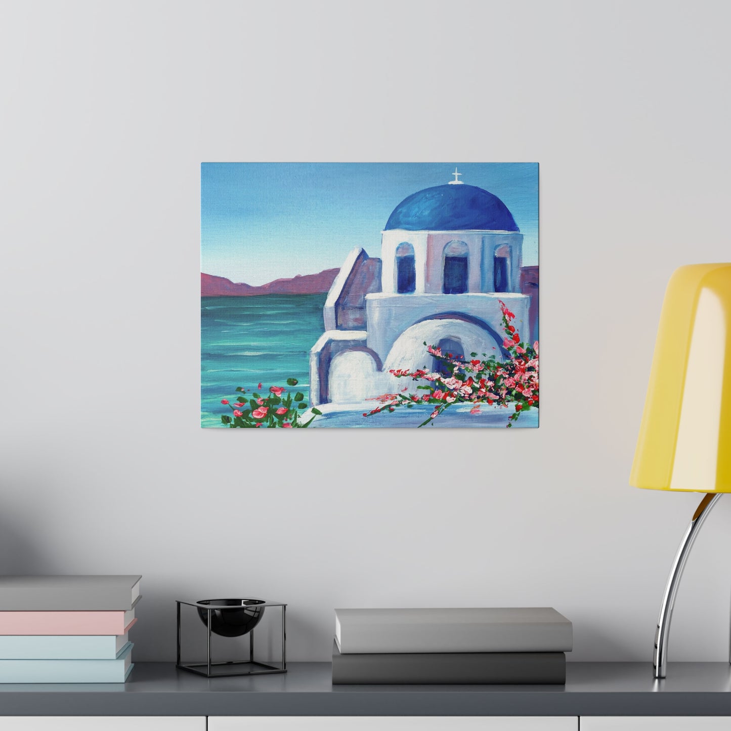 Domes of Santorini - Greece | Matte Canvas, Stretched