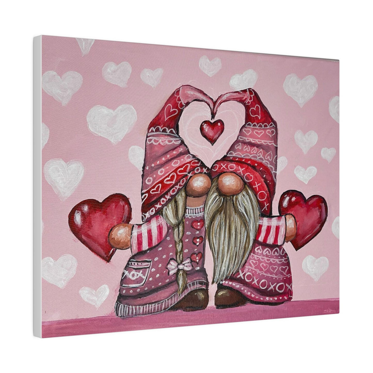 V-Day Gnomes | Matte Canvas, Stretched