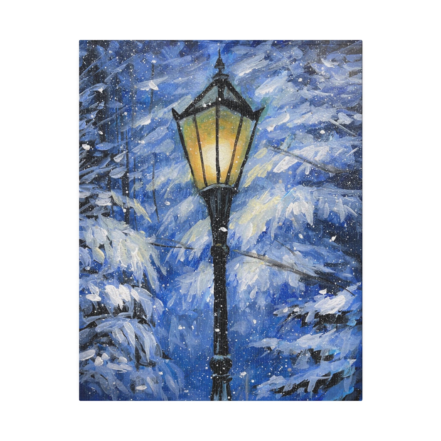 Winter Lamp Post | Matte Canvas, Stretched