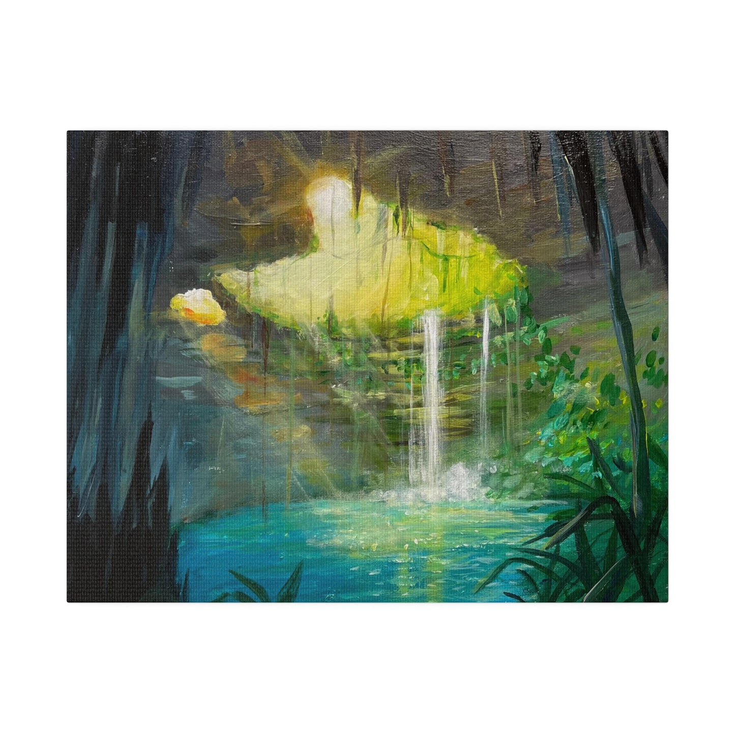 Secluded Cave | Matte Canvas, Stretched
