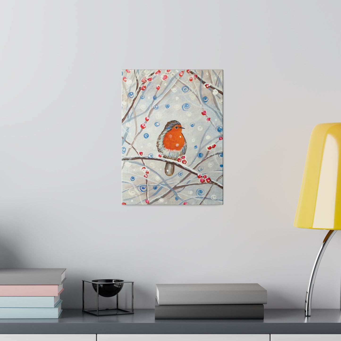 Winter Bird | Matte Canvas, Stretched