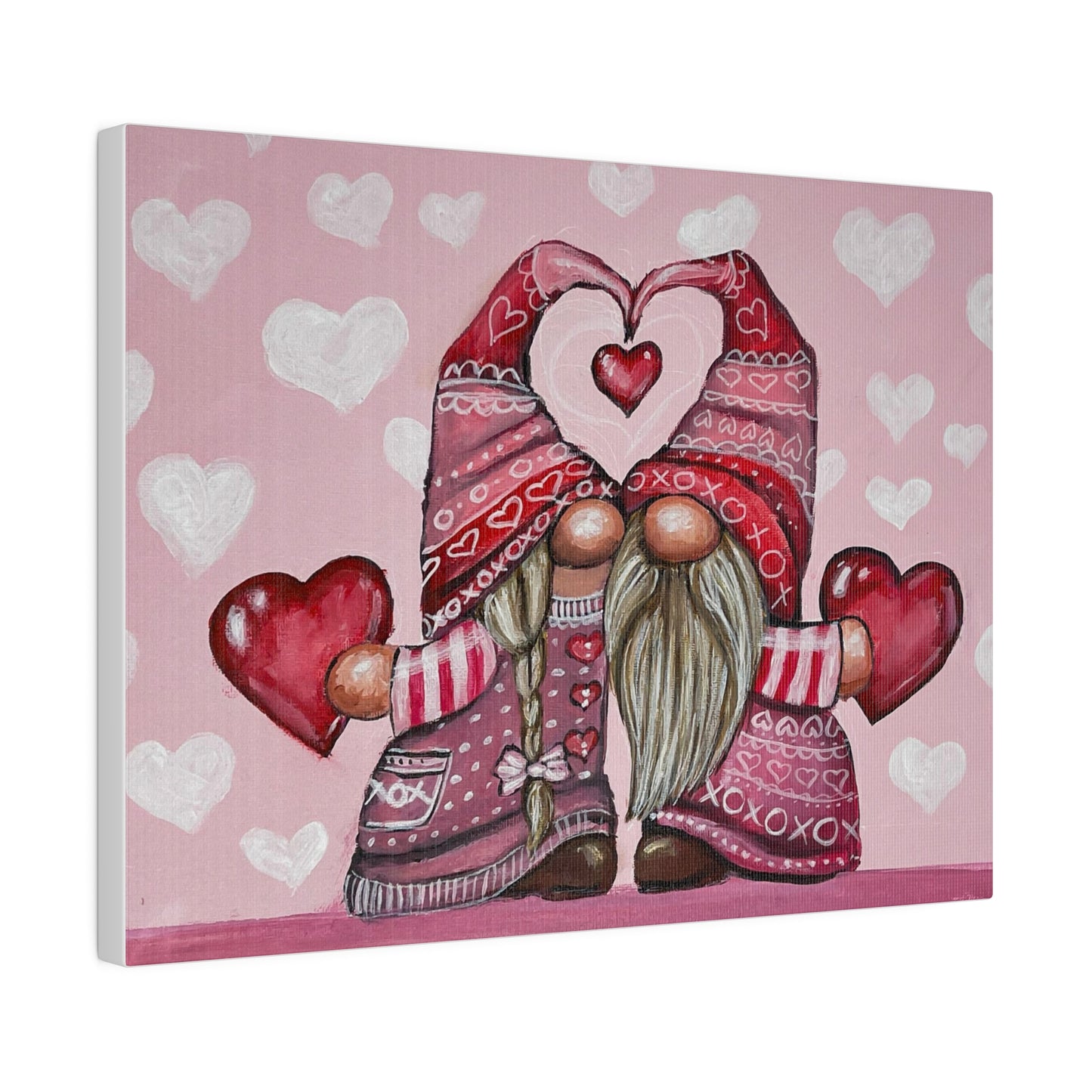 V-Day Gnomes | Matte Canvas, Stretched