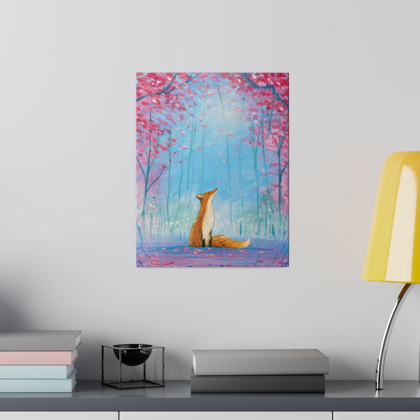 Spring Fox | Matte Canvas, Stretched