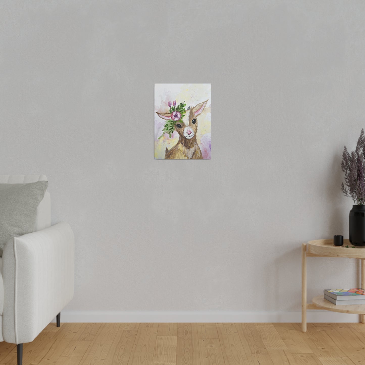 Farmyard Friends - Goat | Matte Canvas, Stretched