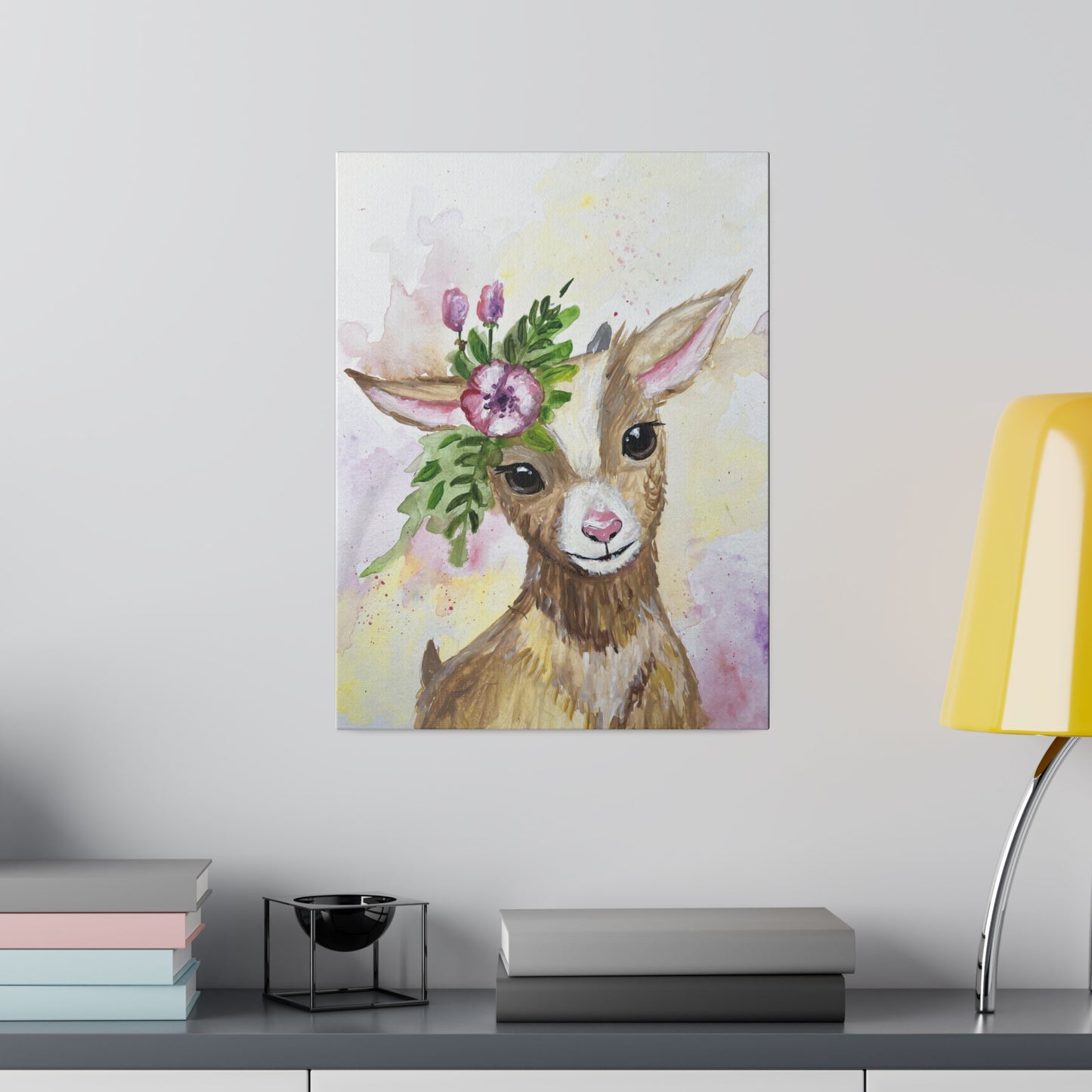 Farmyard Friends - Goat | Matte Canvas, Stretched
