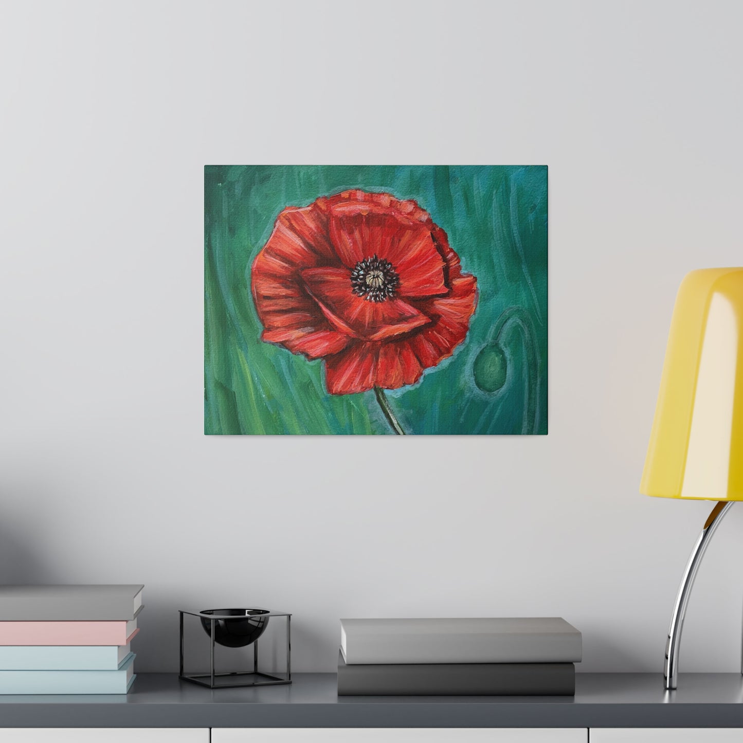 Rememberance Poppy | Matte Canvas, Stretched