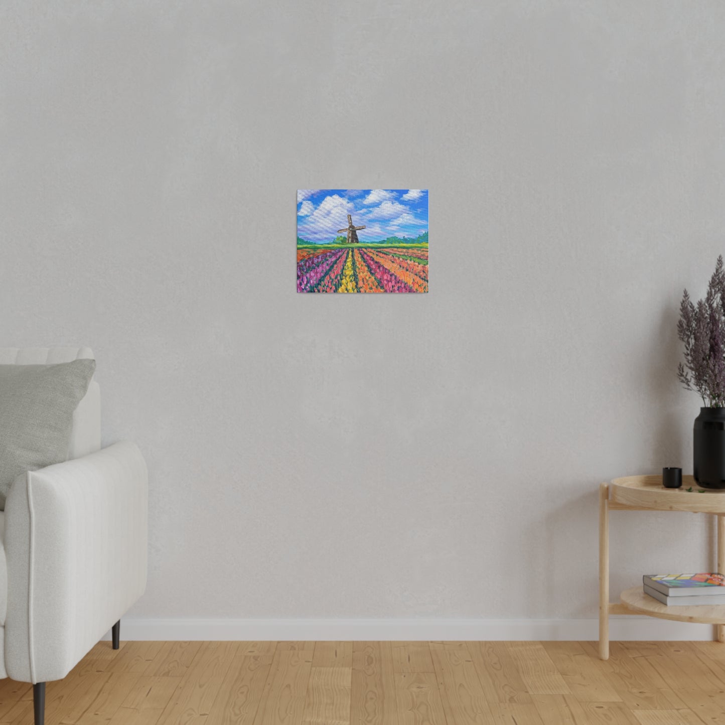 Netherlands Tulip Fields | Matte Canvas, Stretched