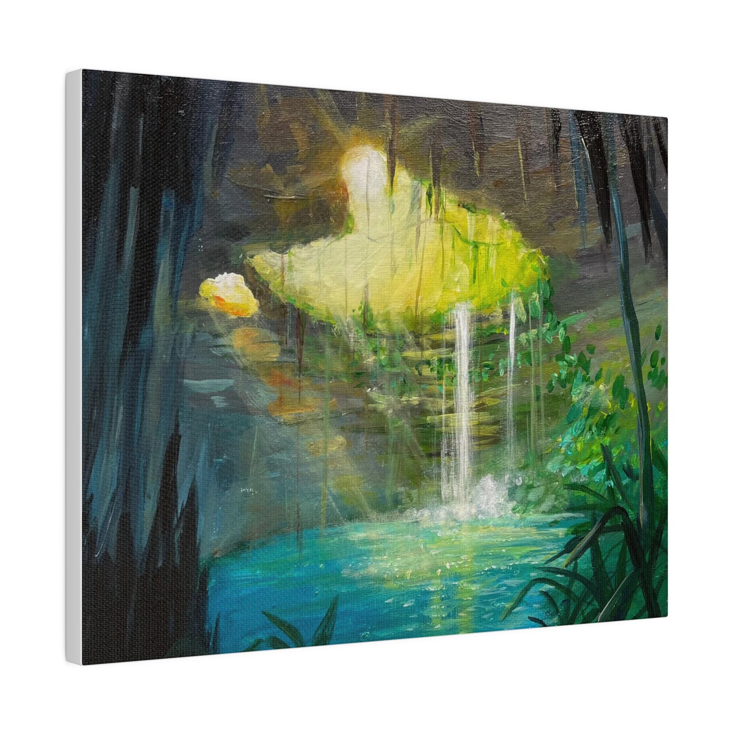 Secluded Cave | Matte Canvas, Stretched