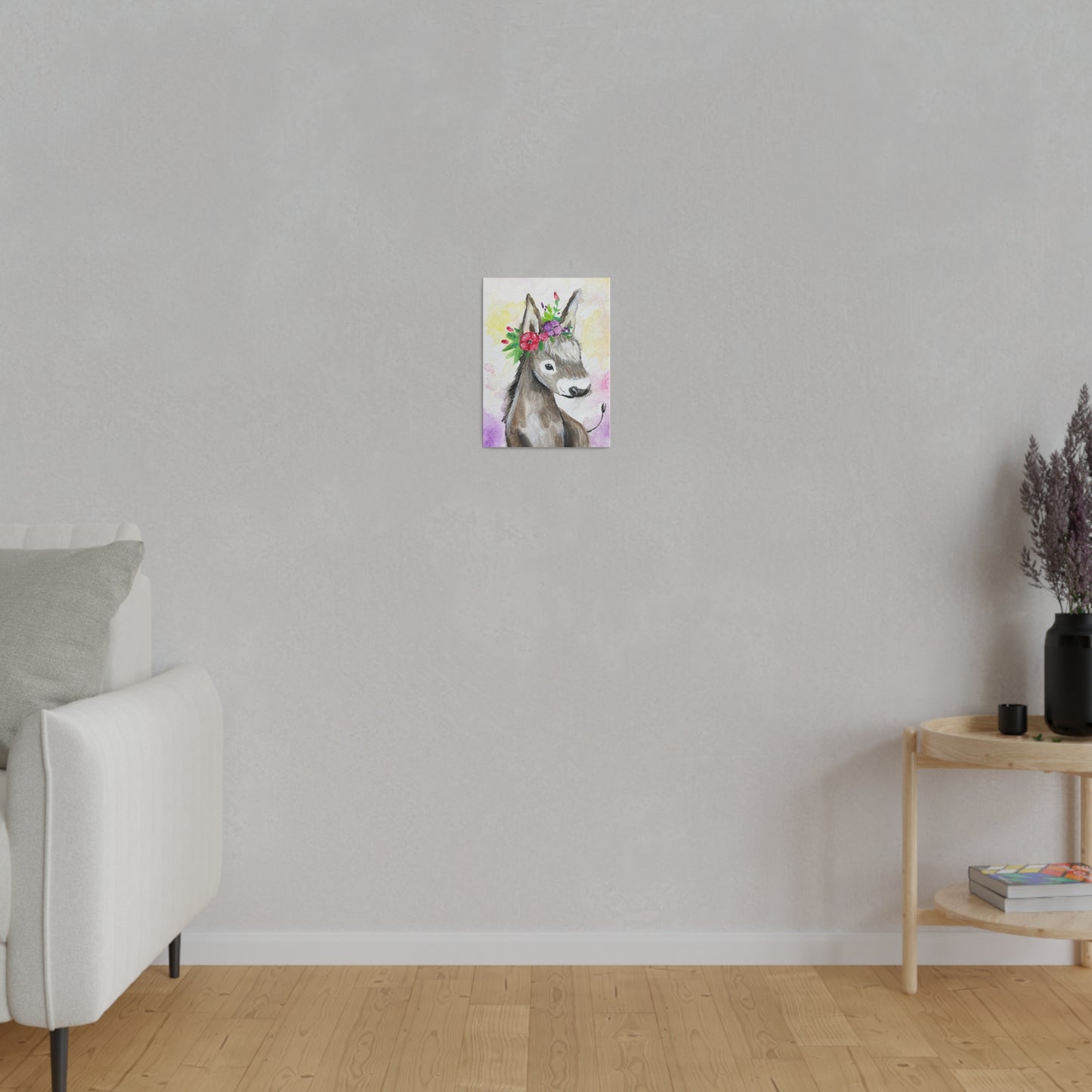Farmyard Friends - Donkey | Matte Canvas, Stretched