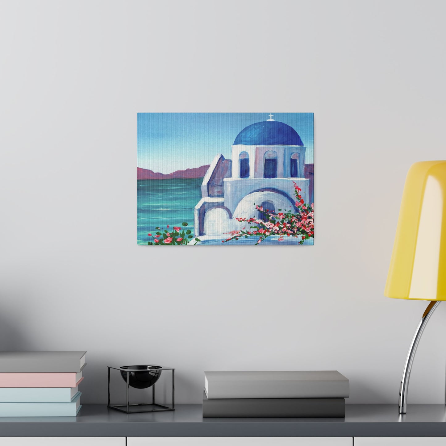 Domes of Santorini - Greece | Matte Canvas, Stretched