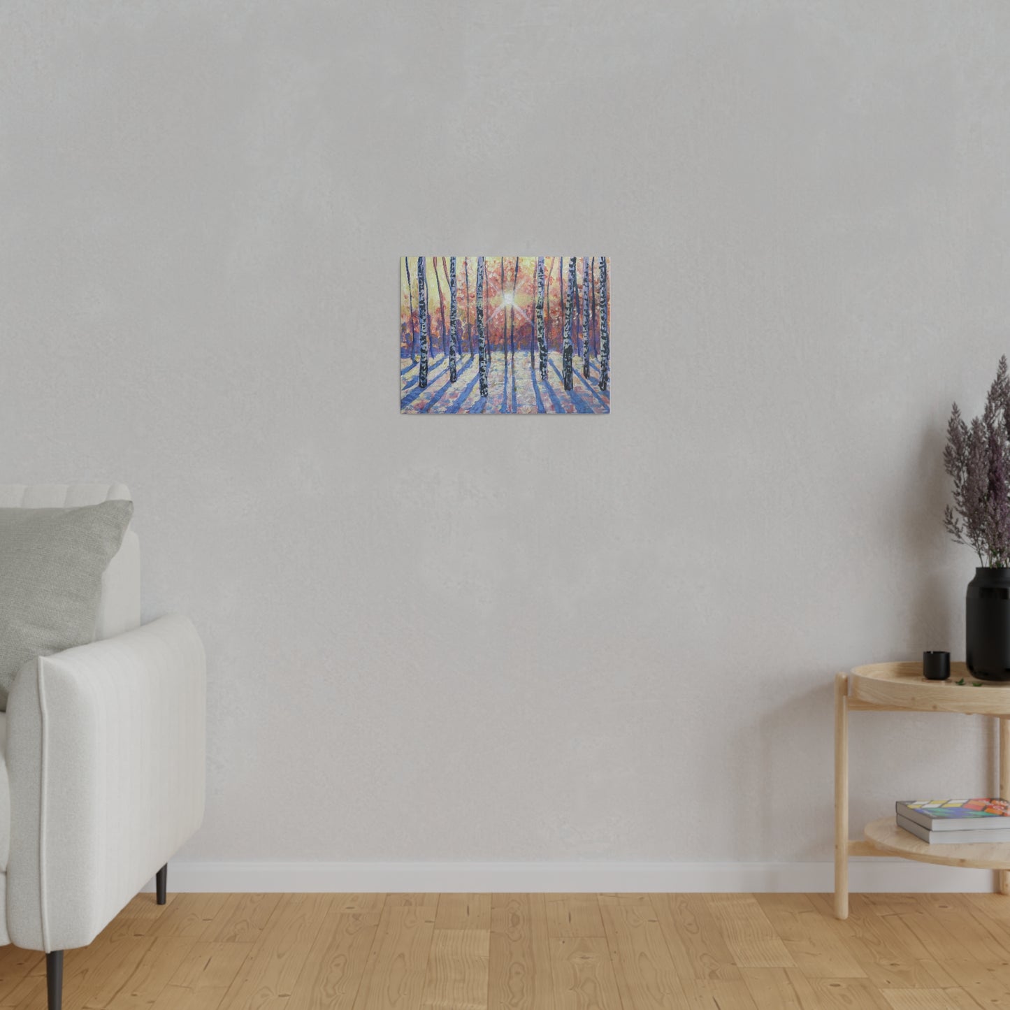 Winter Birch | Matte Canvas, Stretched