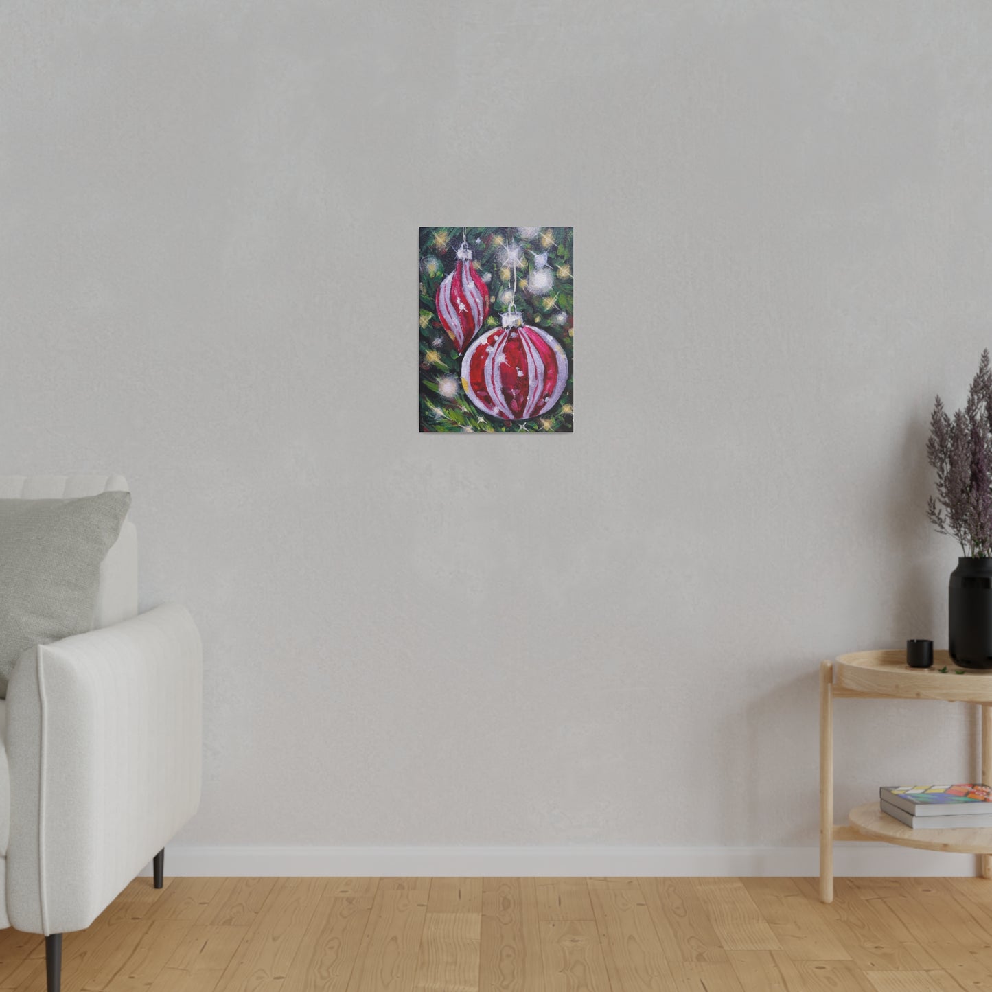Sparkling Ornaments | Matte Canvas, Stretched