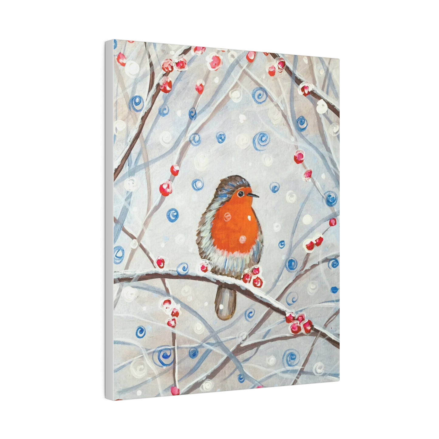 Winter Bird | Matte Canvas, Stretched