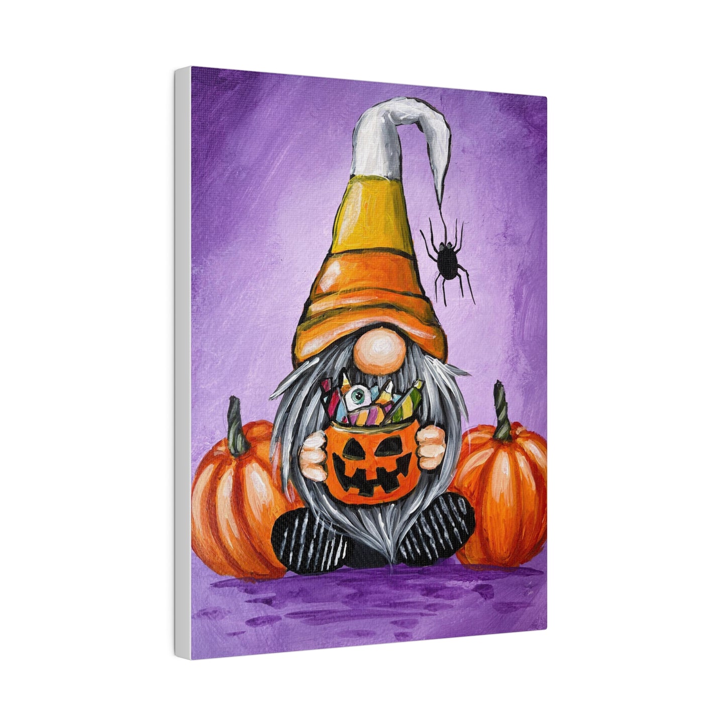 Candy Corn Gnome | Matte Canvas, Stretched