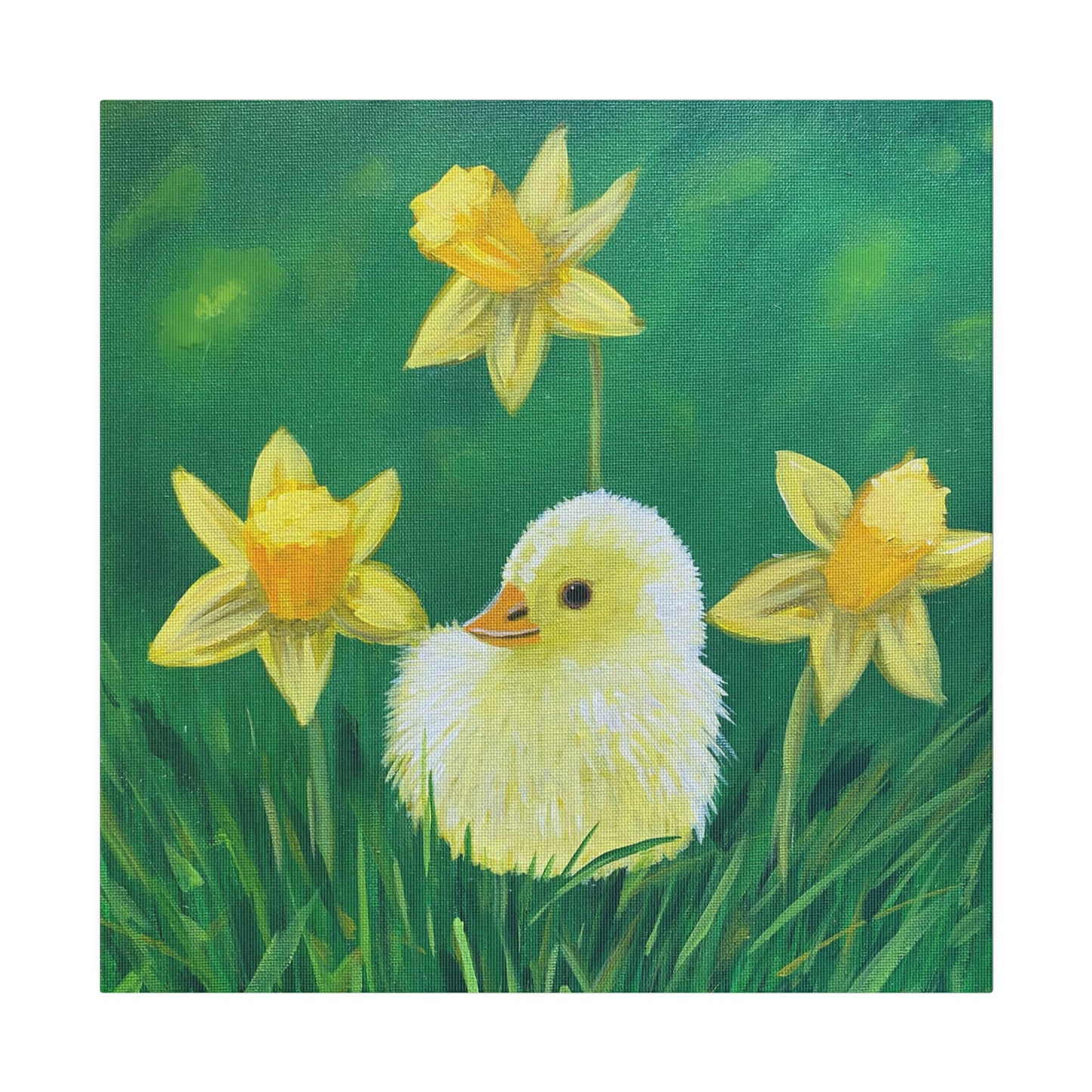 Spring Chick | Matte Canvas, Stretched