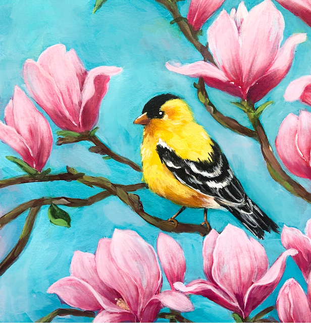 Finch In Magnolia