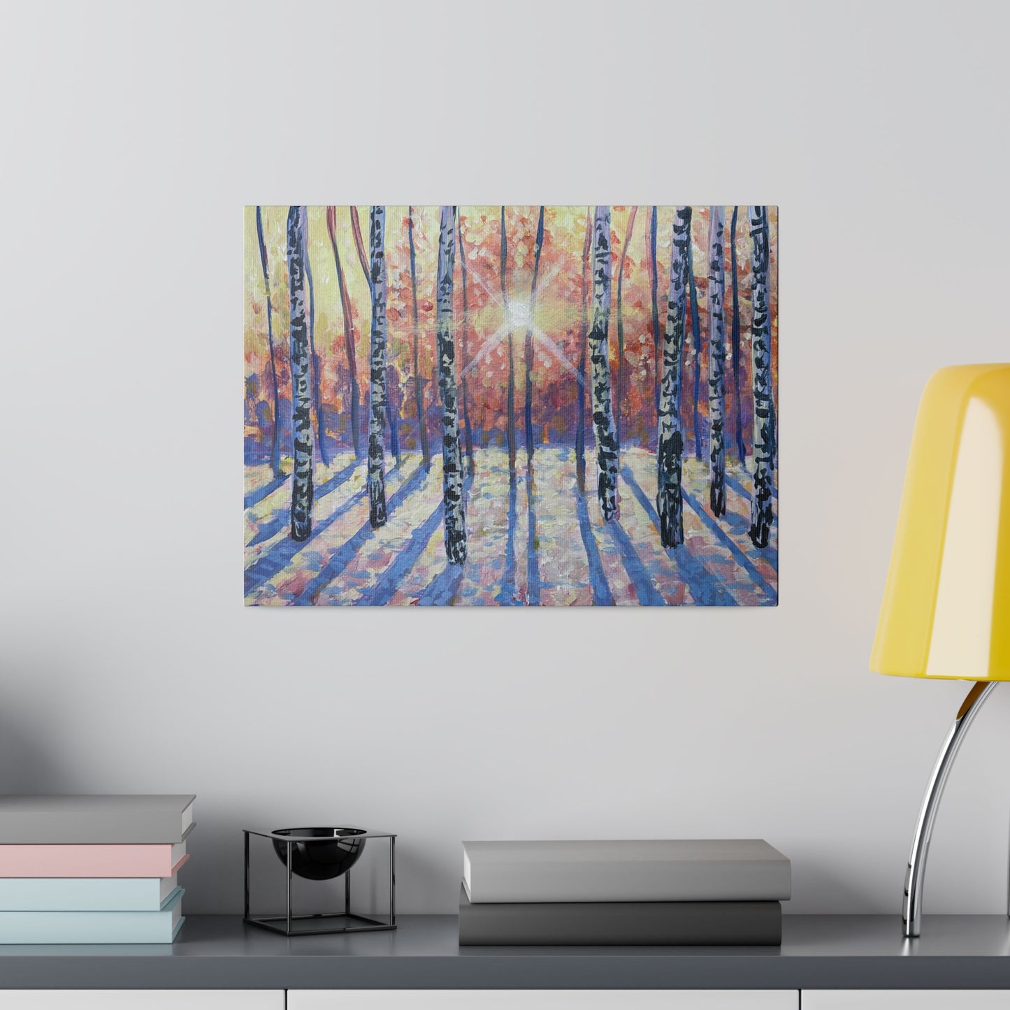 Winter Birch | Matte Canvas, Stretched